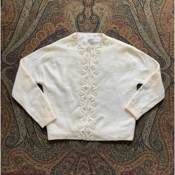 Vintage Beaded Cardigan - Picture 1 of 4
